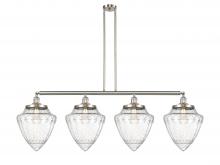 Innovations Lighting 214-SN-G664-12 - Bullet - 4 Light - 50 inch - Brushed Satin Nickel - Stem Hung - Adjustable Island Light