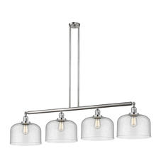 Innovations Lighting 214-SN-G74-L - Bell - 4 Light - 54 inch - Brushed Satin Nickel - Stem Hung - Adjustable Island Light