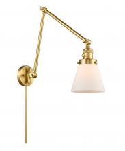 Innovations Lighting 238-SG-G61 - Cone - 1 Light - 8 inch - Satin Gold -Adjustable Swing Arm