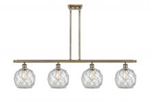 Innovations Lighting 516-4I-AB-G122-8RW - Farmhouse Rope - 4 Light - 48 inch - Antique Brass - Stem Hung - Island Light