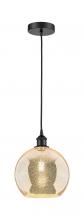 Innovations Lighting 616-1P-BK-G128-10 - Athens - 1 Light - 10 inch - Matte Black - Cord hung - Mini Pendant