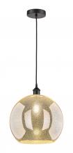 Innovations Lighting 616-1P-BK-G128-14 - Athens - 1 Light - 14 inch - Matte Black - Cord hung - Pendant
