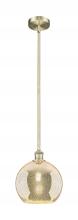 Innovations Lighting 616-1S-AB-G128-10 - Athens - 1 Light - 10 inch - Antique Brass - Cord hung - Mini Pendant