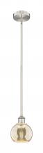 Innovations Lighting 616-1S-SN-G128-6 - Athens - 1 Light - 6 inch - Brushed Satin Nickel - Cord hung - Mini Pendant