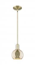 Innovations Lighting 716-1S-AB-G128-6 - Athens - 1 Light - 6 inch - Antique Brass - Stem hung - Mini Pendant