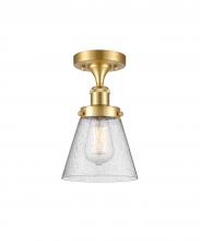 Innovations Lighting 916-1C-SG-G64 - Cone - 1 Light - 6 inch - Satin Gold - Flush Mount