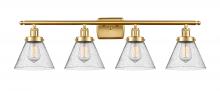Innovations Lighting 916-4W-SG-G44 - Cone - 4 Light - 38 inch - Satin Gold - Bath Vanity Light