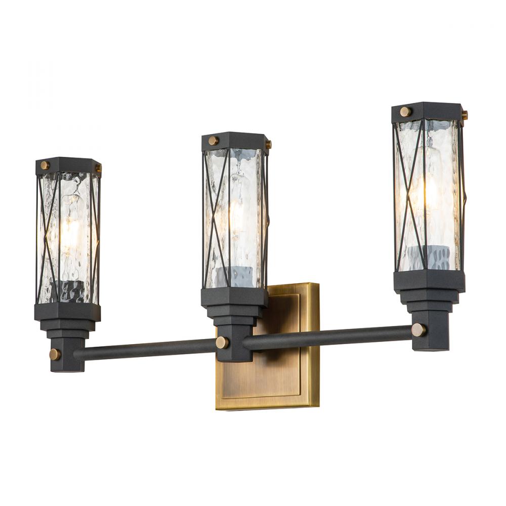 Abbey 3 Light Mid Century Modern Wall Sconce