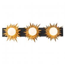 Lucas McKearn BB90417-3 - Soleil 3 Light Bath Vanity Gold Star And Weathered Zinc