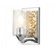 Lucas McKearn BB90586PC-1B1S - Bocage 1 Light Wall Sconce In Polished Chrome And Silver