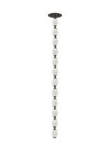 Visual Comfort & Co. Modern Collection 700CLR36BZ-LED930R - Sean Lavin Collier 1-light dimmable LED pendant with dark bronze finish and crystal shade