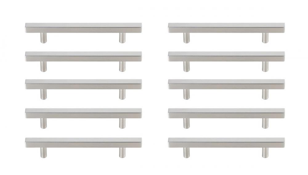Dior 5" Center to Center Brushed Nickel Bar Pull Multipack (set of 10)