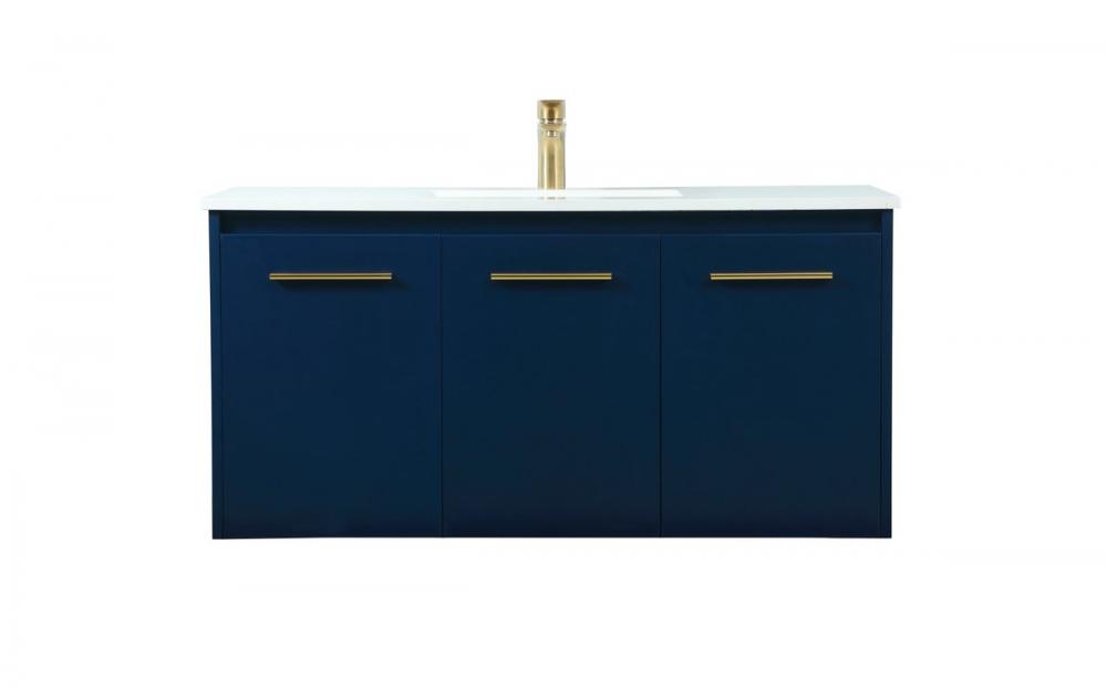 40 inch Single bathroom vanity in maple