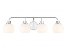 Savoy House Meridian M80082CH - 4-Light Bathroom Vanity Light in Chrome