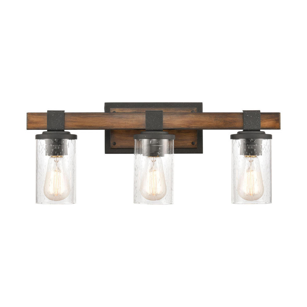 Annenberg 22'' Wide 3-Light Vanity Light - Distressed Black